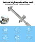 Adjustable Watch Back Opener Tool For Battery Replacement And Repairs, Wrench Style Case Opener Kit with Square Beak Jaw