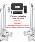 Straight Up Four Piece Linear Actuator Kit With Synchronous Hall Controller Featuring 24 Volt Dc Motor and accessories for automation setup.