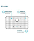 Stainless Steel Bottom Grid For Standard Kitchen Sinks 12.5 By 15 By 1 Inches, Corrosion Resistant, Heavy Duty Build With Protective Feet.