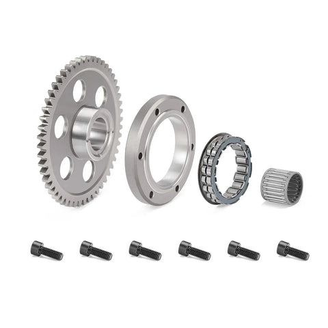 Top Shelf Starter Clutch One Way Bearing And Gear Gasket Kit For 2002 2003 Yamaha Yfm660r Raptor 660r Atv components including gears and hardware