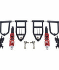Front Suspension Swingarm Assembly With Upper And Lower Swingarms And Shock Kit For Buggy Electric ATV Quad Go Kart Parts 340mm