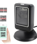 Versatile Barcode Scanner 1D 2D QR Reader With CMOS Sensor for warehouse and library use reads blurry barcodes like a champ, black.