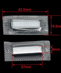 Crystal Clear Magnetic Sew On Snap Closures For Purses And Handbags, dimensions 27mm x 8mm, durable and easy to install bag hardware.