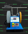 Wet Grinder For Granite Marble Concrete And Stone Polishing And Grinding Machine featuring 370W motor, 250x50x20mm wheels.