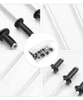 120 Pcs Black Aluminum Blind Rivets Set With Standard Head Size And Smooth Finish DIY Ready Rivet Kit in open case