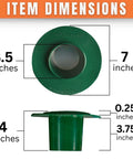 Sprinkler Head Guard Protector Donut Style Patented Sprinkler Protection Prevents Mower Damage 10 Pack ABS Plastic dimensions