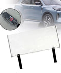 Heavy Duty Ev Charger Box Cover Transparent Pvc Rain And Dust Guard for secure closure, 45cm X 23cm, protecting EV charging port.