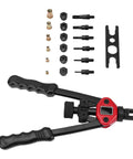Rivet Nut Tool Kit with 175 Metric Rivet Nuts and 6 Mandrels M3 4 5 6 8 10 plus Hand Setter for automotive projects