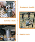 Stainless Steel Water Cup 350ml Multi Function Camping Mug With Smooth Edges Design Silver For Outdoor Adventures And Picnics