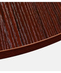 Close-up view of the handpolished surface of Extra Large Heavy Duty Wooden Lazy Susan Turntable Rotating Serving Tray.