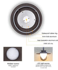 Heavy Duty One Light Outdoor Wall Lantern And Porch Light Featuring Round Pe Lens Dark Brown Die Cast Aluminum Body With Anti Uv Powder Coat features waterproof rubber ring and LED chip.