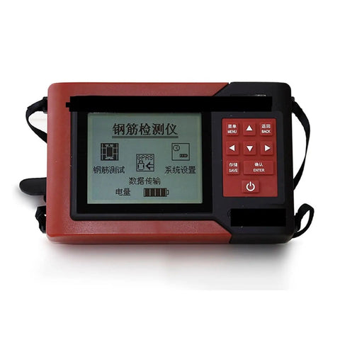 No Sweat Heavy Duty Stud Finder Wall Scanner Detecting Live Electrical Wires And Water Pipes Quick Concrete Rebar Thickness Gauge With Bright LCD Display Pro Pick showing control panel.