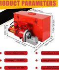 Powerful Electric Hydraulic Rebar Cutter With 1250W And 1700W Copper Coil Motor displayed with durable tool case