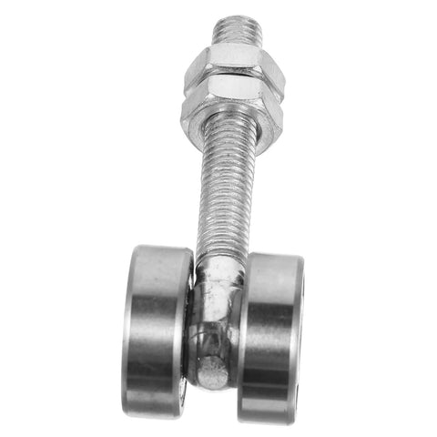 Heavy Duty Steel Sliding Door Rollers Built Rock Solid Glide Like Butter Replace Your Worn Window Pulleys With These 50 Kg Support Trolley Wheels In Clean Silver Steel close-up view of dual ball bearing wheels