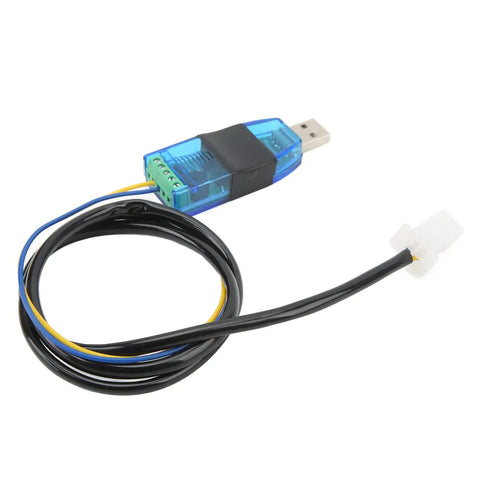 USB Programming Cable for Electric Bikes and Scooters 115200 Baud PC Programmable Controller Link coiled with connector