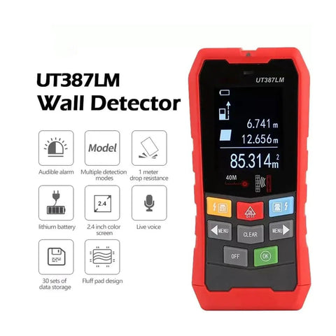Top Tier Badass Wall Scanner And Metal Detector Stud Finder With Ac Voltage Live Cable Depth Detection Waterproof Probe Rock Solid Multi Functional Tool Built Like A Tank for detecting hidden objects with display.