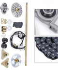 Rear Live Axle Kit With Brake Assembly And Chain Replacement For Drift Trike Go Kart 29 Inch 740mm Fits 50cc 70cc 90cc ATV Quads
