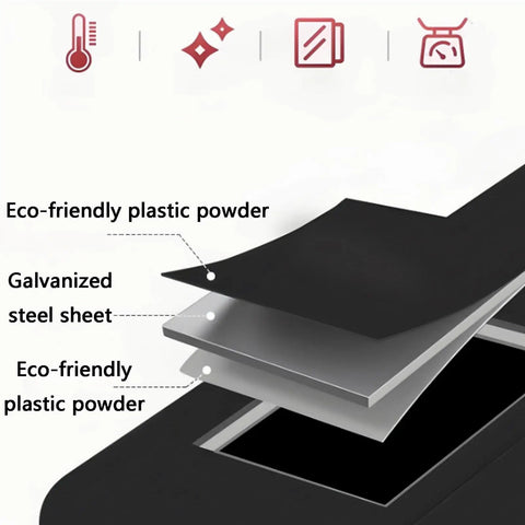 Detailed layers of Heavy Duty Galvanized Steel EV Charger Wall Mount Enclosure Weatherproof Protective Cover