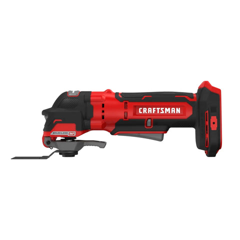 V20 Cordless Oscillating Multi Tool With Beast Mode Power Up To 19000 OPM Variable Speed Quick Tool Free Blade Change System Built In LED Light Versatrack Compatibility Bare Tool Only, side view