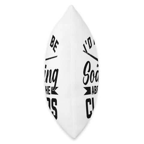 Throw Pillow For Sailplane Pilot And Plane Nerd With Soaring Glider Theme Gift For Flight Lovers And Glider Fans Great Gift side view