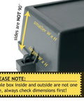 Tough As Nails Outdoor Cable Organizer Box With Secure Snap Lid And Slick Gray Finish showing dimensions and structural notes.