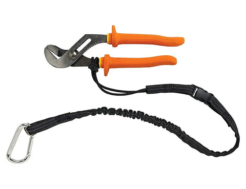 Heavy Duty Tool Lanyards 20 Pack Safety Leashes With Retractable Bungee Cord Aluminum Lock Carabiner And Adjustable Loop End 30lb Capacity