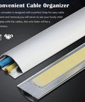 72 Inch Aluminum Alloy Cable Raceway With Self Adhesive Molding Strips And Covers Slick Floor Cable Protector close-up view