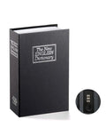 Hidden Book Safe With Combination Lock Small Black Metal Safe Box For Home Or Office Use Great For Stash Cash Jewelry Keys And Valuables