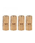 Heavy Duty 4 Pack Barrel Hinges For Cabinet Doors And Outdoor Gates Featuring Smooth As Silk Swing, gold metal finish