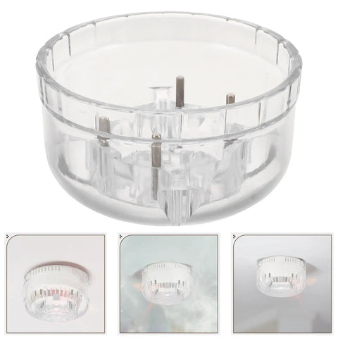 Heavy Duty Smoke Detector Removal Tool Attachment And Durable PP Disassembly Head For No Sweat Alarm Cap Detachment With Solid Fit Layout For Quick Installations For Residential And Office Environments, clear durable polypropylene cup.