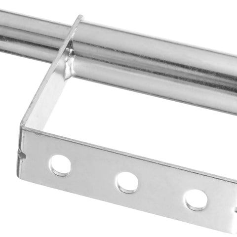 Close-up of Heavy Duty Spring Loaded Gate Caster With Slick Rolling Cold Rolled Steel Wheel showing the mounting bracket details.