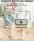 Game-Changer Baby Warmer And Glass Water Boiler With Precise Temperature Control, 1.2 Liter Electric Kettle on table.