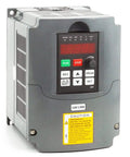 VFD Converter 110V Single Phase To 110V Three Phase For Three Phase Motors And Spindles With 0 To 400 Hz Speed Control RS485 Remote Potentiometer Start Stop Plug And Play Compact 1.5kW 2HP in grey casing