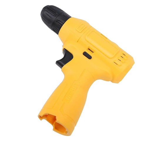 Hassle Free Cordless Drill Driver Featuring Smooth Variable Speed Control And A No Sweat Quick Swap Keyless Chuck For Tough Wood Red Brick Tile Jobs And Weekend Home Repairs, showcasing yellow body with ergonomic grip.