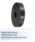 Four Pack Heavy Duty Rubber Vibration Damping Pads 50Mm Od 14Mm Id 10Mm Thick rubber isolator pad, round shape for reducing vibration.