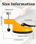 Yellow Adjustable Height Setter For Precise Tile Leveling And Seam Alignment Pro Countertop Leveling Tool with dimensions