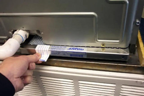 Premium Heavy Duty Electrostatic Washable Permanent Furnace Filter For A C Systems being installed in HVAC ductwork.