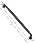 18 Inch Matte Black Appliance Pull Cabinet Hardware Solid Heavy Duty Kitchen Cabinet Pulls for Cupboards and Drawers side view