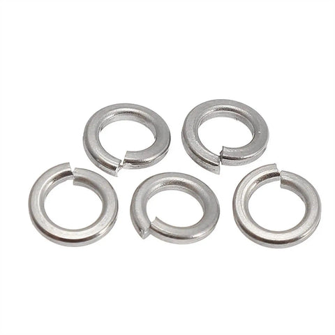 O Ring Assortment Kit 100 Pcs M3 304 Stainless Steel Split Lock Washers And Spring Washers For Fasteners DIY Projects Automotive Hardware Set