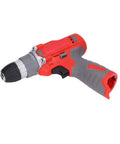 The Real Deal Cordless Drill Driver Featuring Kickin 25 Adjustable Speed Gears And 52Nm Precise Torque Control For Straightforward Home Projects And Dependable Daily Performance. Red and gray cordless drill.