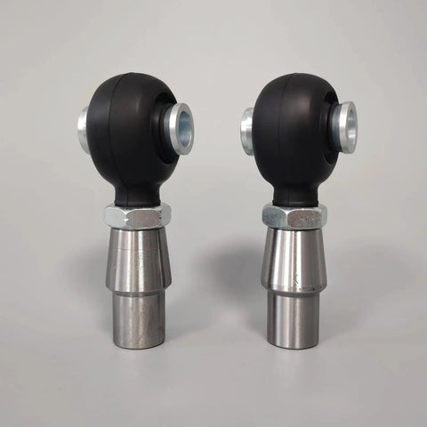 Built Tough Heavy Duty Chromoly Heim Joint Kit 3/4-16 Pair Of Right And Left Thread Rod End Bearings with rubber boots and zinc nuts.