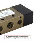 Industrial Grade One Two Position Pneumatic Air Control Valve With 12Mm Fittings, highlighting valve body details.
