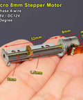 Precision 8 Mm Linear Actuator Screw Shaft Stepper Motor Featuring Smooth Glide Rail And Breezy Dc Operation For Quick Diy Builds, 32mm length.