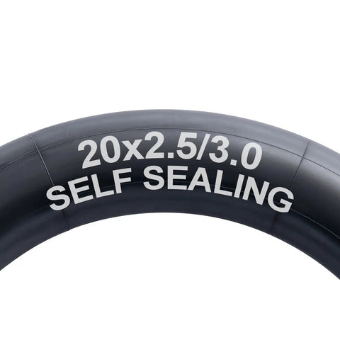 2 Pack Self Sealing Fat Bike Inner Tubes For 20x2.5 To 3.0 Tires With 32mm Schrader Valve, Puncture Resistant AV32mm, close-up view