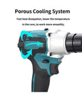Side view of Beast Brushless Electric Rivet Nut Tool Kit with Automatic Riveter Set highlighting porous cooling system