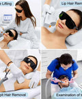 Legit Heavy Duty IPL Laser Safety Glasses With Solid Eye Protection And Broad Spectrum Shielding Against Ultraviolet Blue Light And Infrared Beams For Laser Hair Removal Treatment during various beauty treatments.
