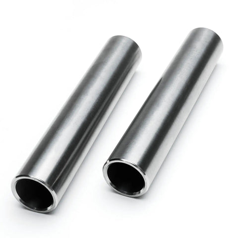 2 Pack Front Wheel Bearing And Debris Shield Assembly Featuring A Stainless Steel Axle Street Ready Heavy Duty Swap Precision Engineered Parts With Synthetic Grease Barrier Stays Rock Solid showing two stainless steel axles.
