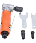 Professional Heavy Duty 3/8 Inch Right Angle Air Die Grinder Packing Serious 20000 RPM with orange grip and accessories
