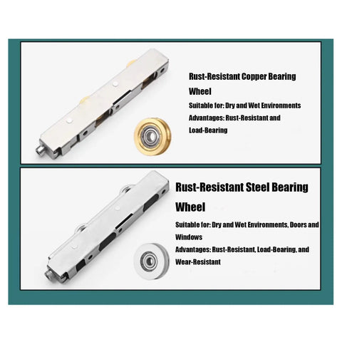 Heavy Duty Aluminum Window Pulley With Double Copper Wheels And Precision Bearings for smooth gliding sliding systems with dual wheels.