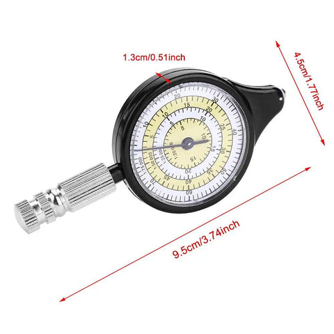 Trail Tested Map Measuring Wheel Odometer for Camping Hiking and Backcountry Adventures Built Like A Tank and Smooth Rolling Action Super Lightweight Pocket Gear Making Navigation Dead Simple, compact with metal wheel and dial.
